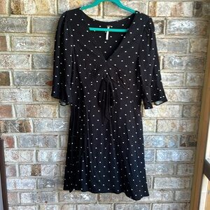 Free People black and white polkadot dress